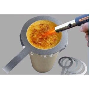 Khoanh Inox Che Miệng Cốc / Dụng Cụ Che Thành Ly Nhựa Để Khò Làm Kem Trứng...