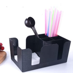 Khay nhựa để ống hút giấy ăn