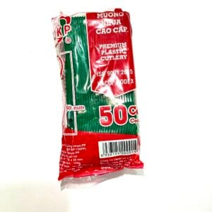 Muỗng nhựa UKP - 15cm - XANH - Bịch 50 muỗng