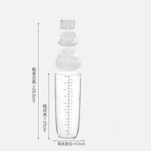 Bình lắc (Shaker) Nhựa – 1000ml - Trà chanh giã tay (Ko có chày)