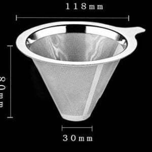 Phễu lọc trà inox 304 - 118mm