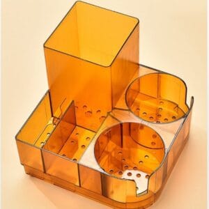 Khay Nhựa PC Vàng - 5 Ngăn