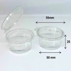 Hủ Nhựa Đựng Sốt Nắp Liền 2oz