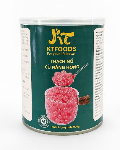 KT FOODS - Hạt Nổ Củ Năng Hồng - 900G