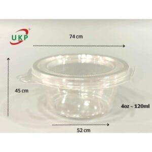 Hũ tương liền nắp 120ml - 4oz