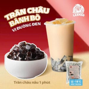 Lermao - Trân châu Bánh Bò vị đường đen- 1kg