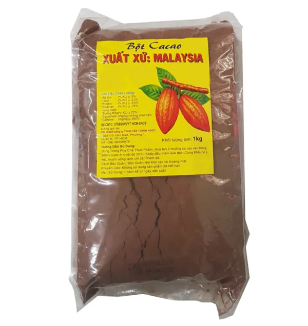 Thanh Ngọc - Bột Ca Cao Malaysia 1Kg LOẠI 2